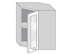 1.60.3у Шкаф настенный (h=720) угловой на 600мм со стекл. дверцей в Тарко-Сале - tarko-sale.magazin-mebel74.ru | фото
