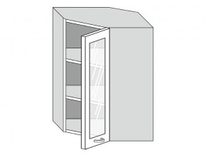 19.60.3у Шкаф настенный (h=913) угловой на 600мм со стекл. дверцей в Тарко-Сале - tarko-sale.magazin-mebel74.ru | фото
