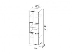 П600/2140 Пенал 600/2140 в Тарко-Сале - tarko-sale.magazin-mebel74.ru | фото