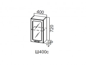 Ш400с/720 Шкаф навесной 400/720 (со стеклом) в Тарко-Сале - tarko-sale.magazin-mebel74.ru | фото