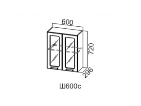 Ш600с/720 Шкаф навесной 600/720 (со стеклом) в Тарко-Сале - tarko-sale.magazin-mebel74.ru | фото