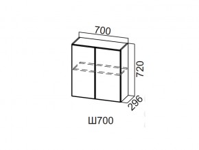 Ш700/720 Шкаф навесной 700/720 в Тарко-Сале - tarko-sale.magazin-mebel74.ru | фото