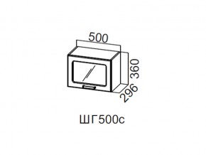 ШГ500с/360 Шкаф навесной 500/360 (горизонт. со стеклом) в Тарко-Сале - tarko-sale.magazin-mebel74.ru | фото