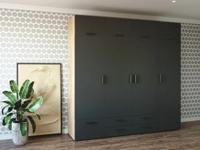 Шкаф распашной 2400К Антрацит в Тарко-Сале - tarko-sale.magazin-mebel74.ru | фото