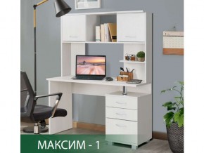 Стол компьютерный Максим-1 Ясень Анкор Светлый в Тарко-Сале - tarko-sale.magazin-mebel74.ru | фото